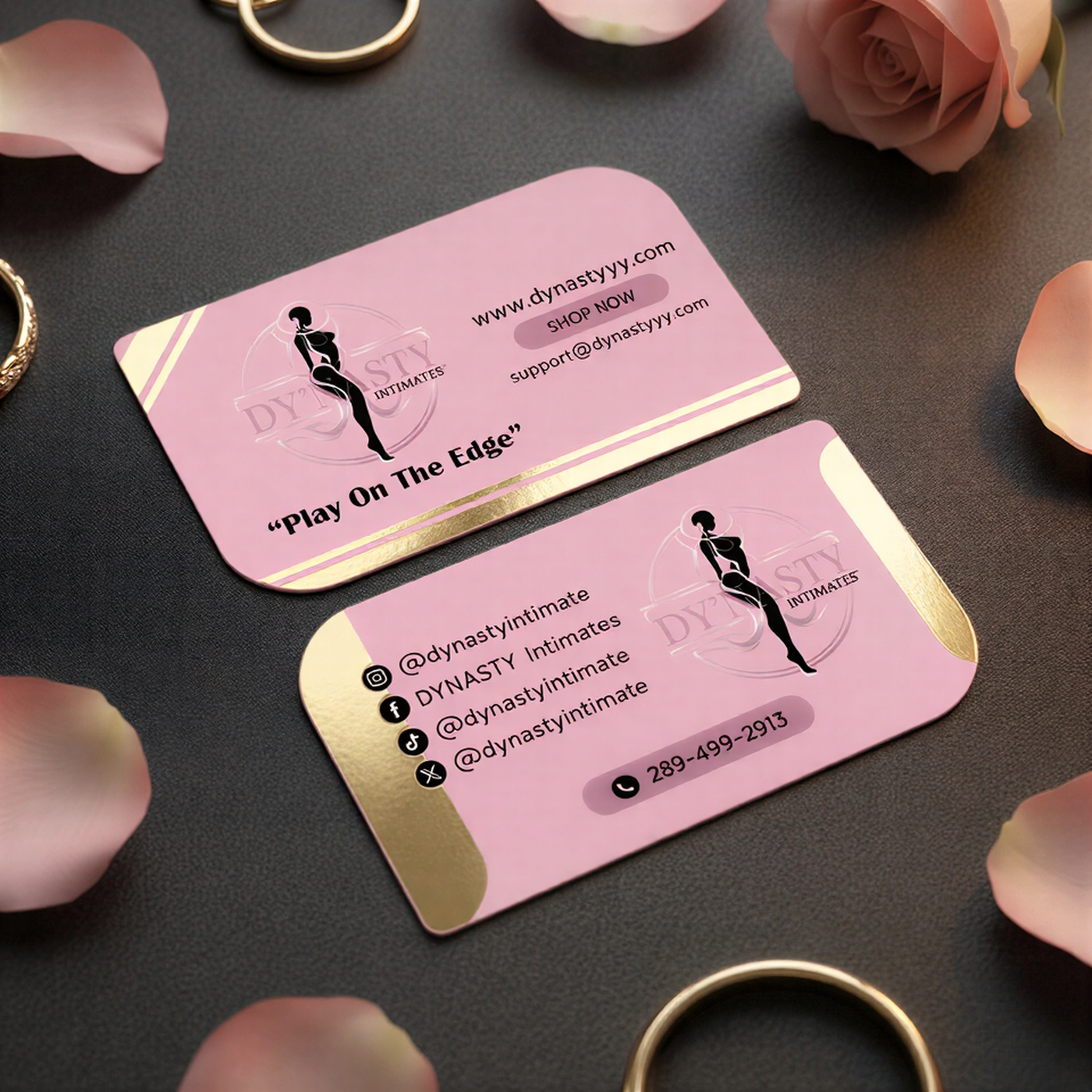 Premium business cards Canada with NFC keychain and card holders